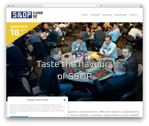 Create WordPress theme - sopflavourday.com