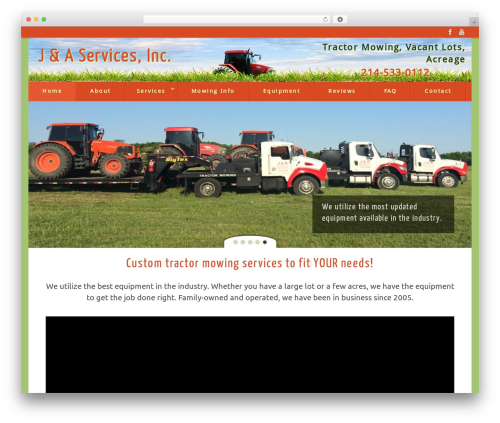 Jactractor top WordPress theme - tractormowing.com