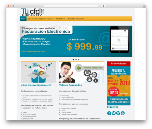 Responsive WordPress theme - tucfdi.mx
