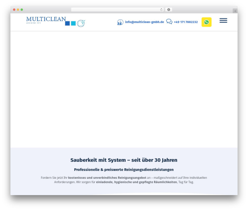 Theme WordPress Cleanora - multiclean-gmbh.de