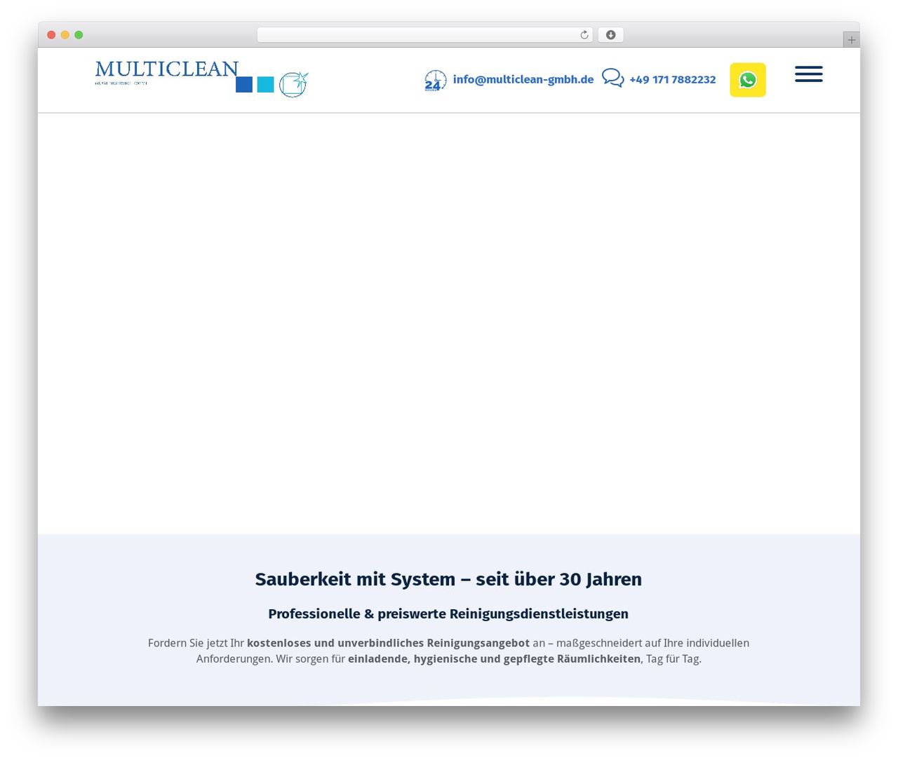 Theme WordPress Cleanora - multiclean-gmbh.de