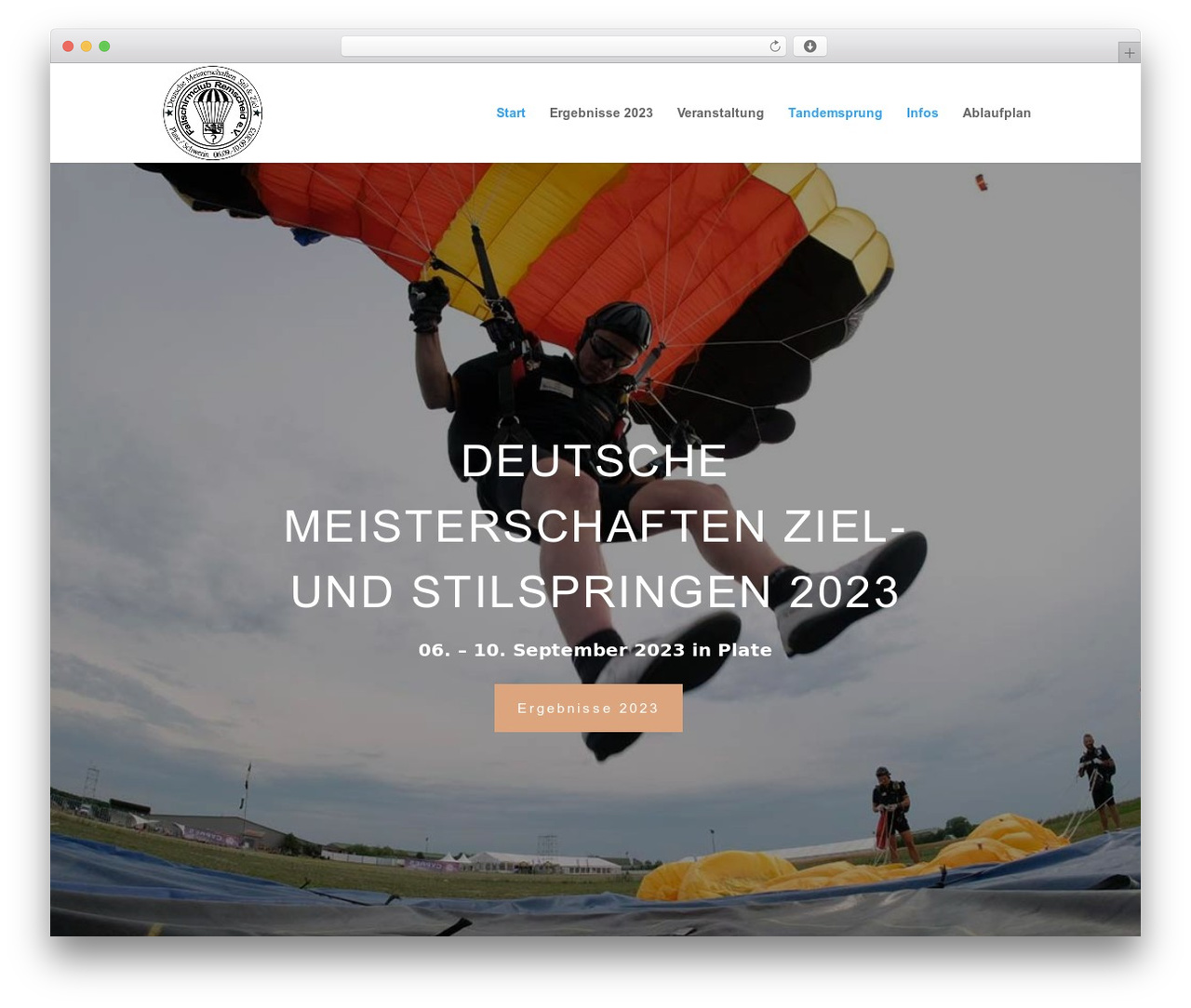 Theme WordPress template - dmzielspringen2023plate.de