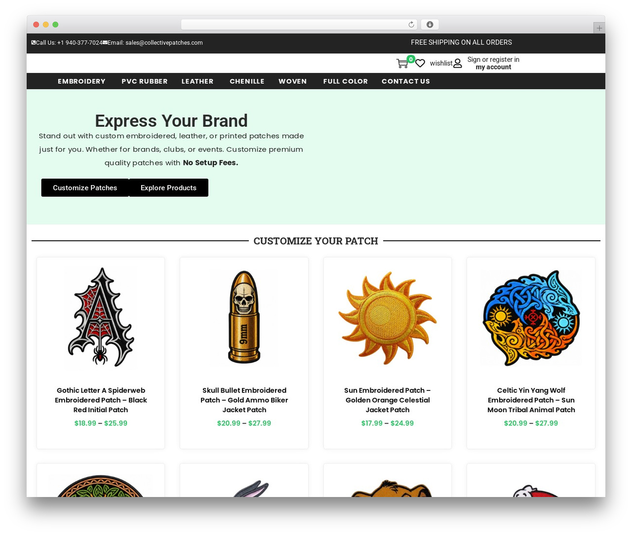 Woostify WordPress theme - collectivepatches.com