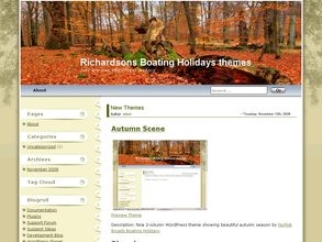 WordPress theme Autumn Scene