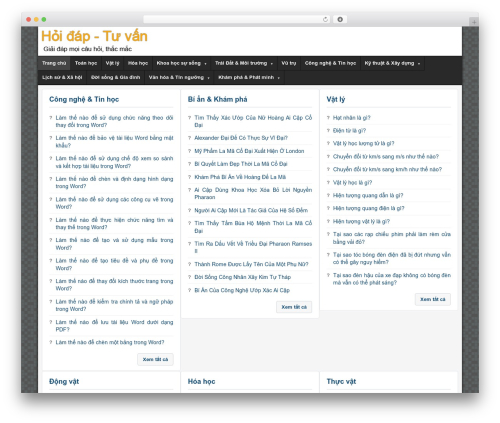 WordPress theme Frontier - hoidaptuvan.com