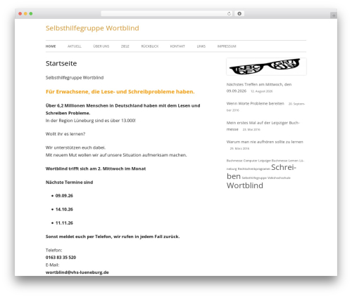 WordPress theme Tiny Framework - wortblind-lueneburg.de WordPress theme Tiny Framework - wortblind-lueneburg.de