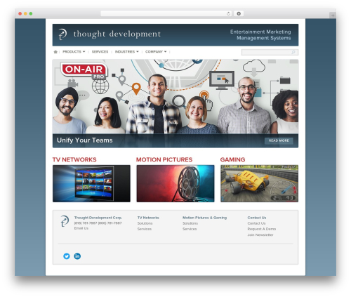WordPress website theme ThoughtDev Network - thought-dev.com