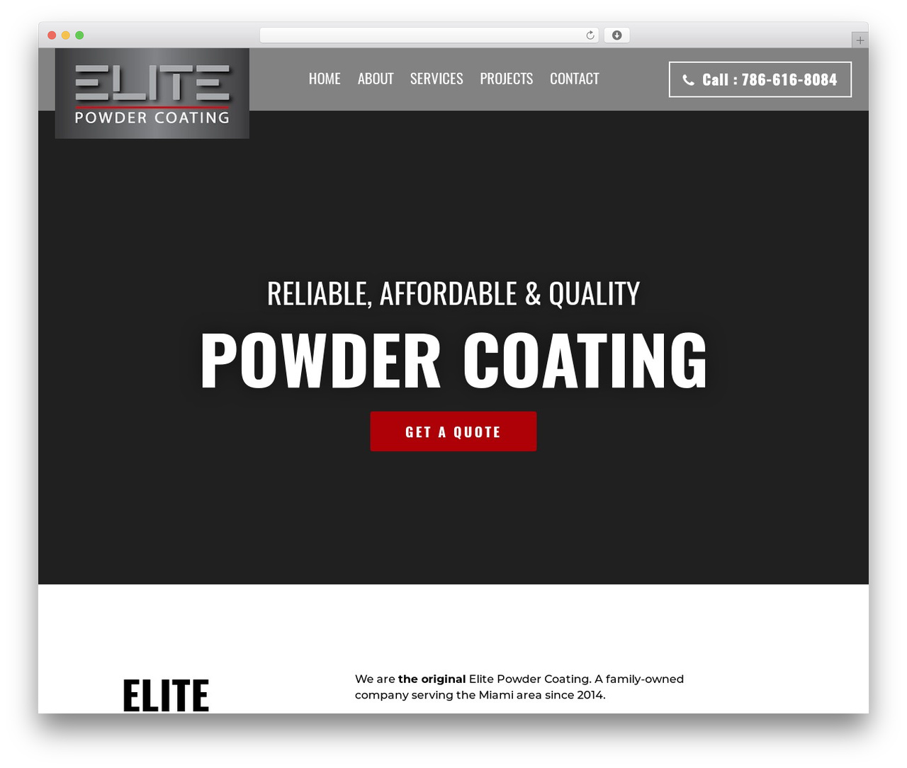 WP theme elite - elitecoating.com
