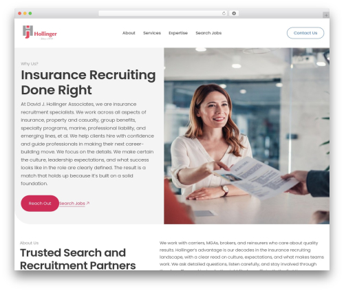Beaver Builder Theme WordPress theme - hollingerjobs.com