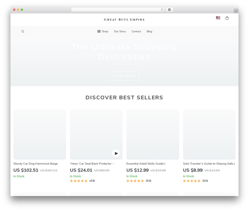 Botticelli WordPress ecommerce theme - greatbuysempire.shop