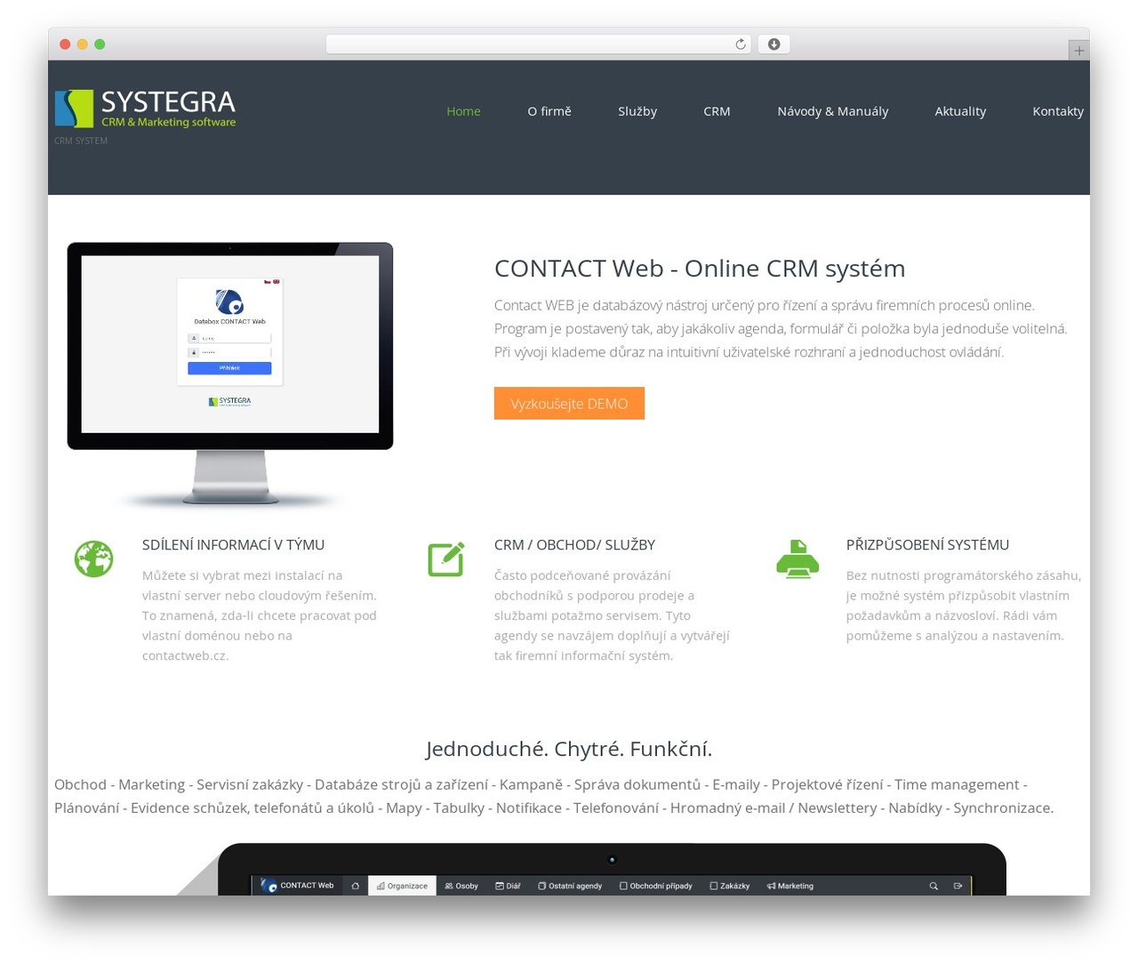cherry theme WordPress - systegra.cz