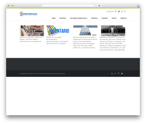 Kakia WordPress theme - sistemasespeciales.net