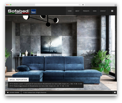 Modern Interior WordPress theme - sofabeditalia.it