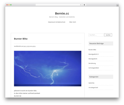 Noto Simple WordPress theme - bernie.cc