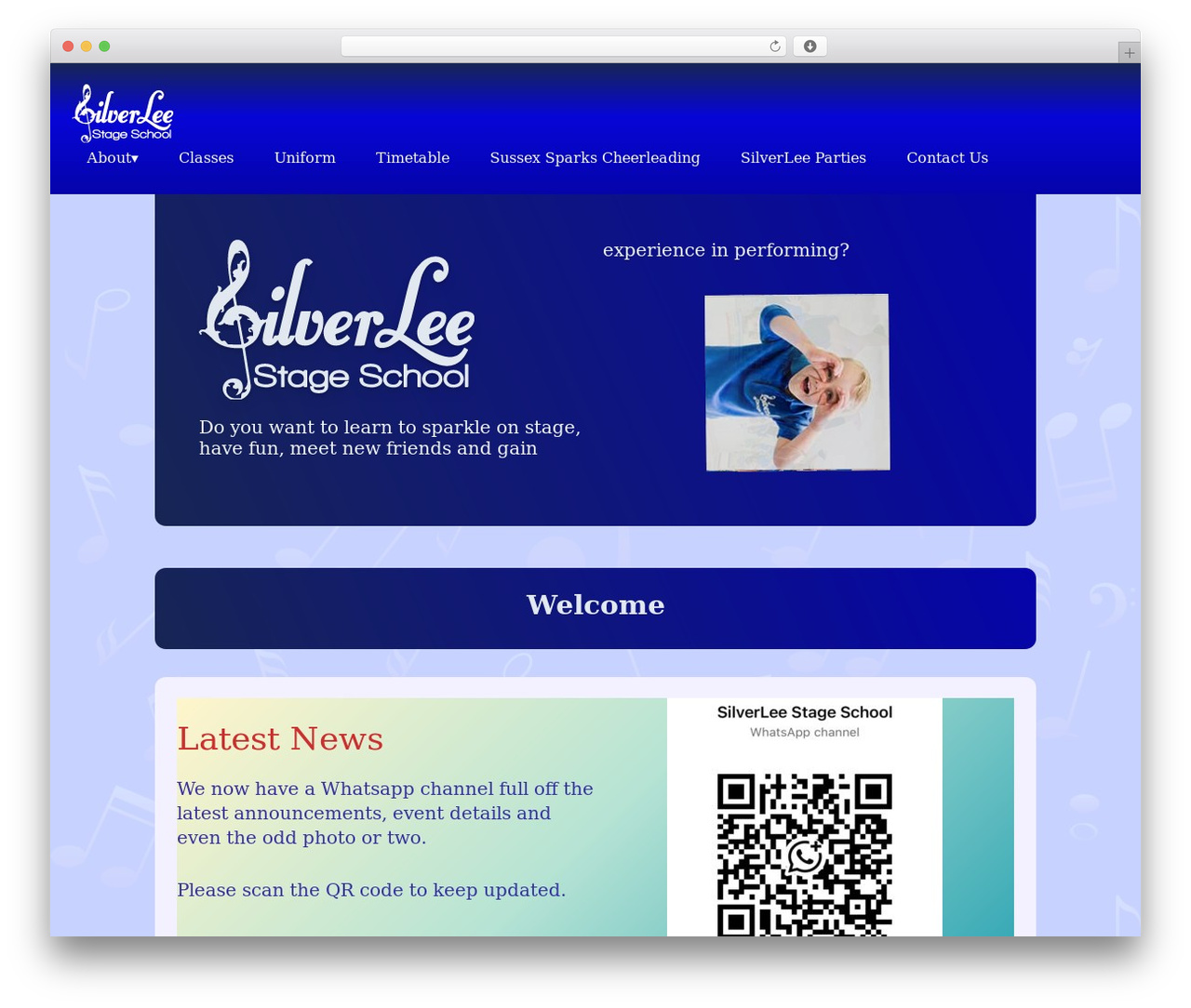 SLSS WordPress theme - silverleestageschool.co.uk