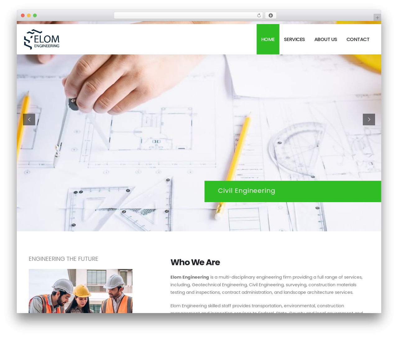 Solustrid top WordPress theme - elomengineers.com