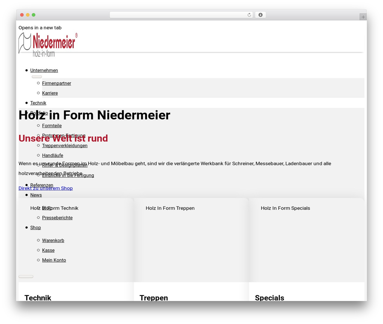 Theme WordPress Bricks - holz-in-form.de Theme WordPress Bricks - holz-in-form.de