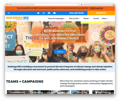 WordPress theme Hello Elementor - sandiego350.org