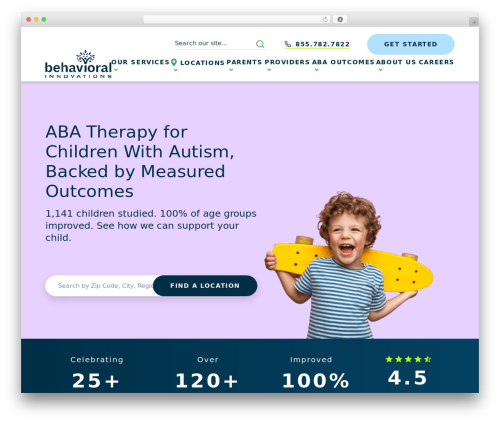 WordPress website theme fx - behavioral-innovations.com