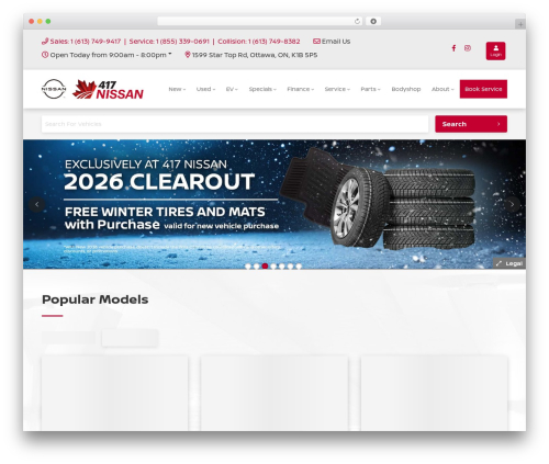 Convertus dealership settings WordPress plugin - 417nissan.com