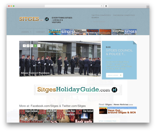 Anchor WordPress website theme - sitges.net