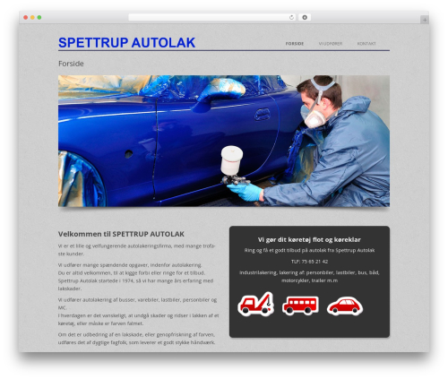 atriumWeb ApS Design WordPress theme - spettrup-autolak.dk