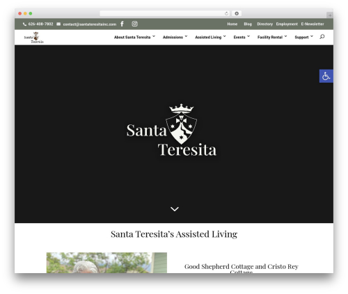Divi WordPress theme - santa-teresita.org