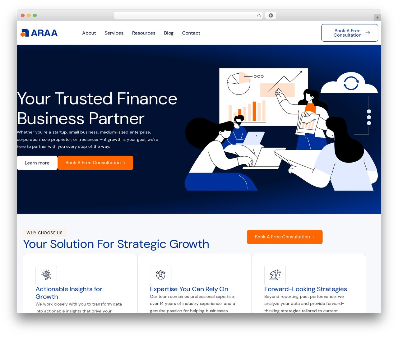 FinPath theme WordPress - araasolutionsinc.com