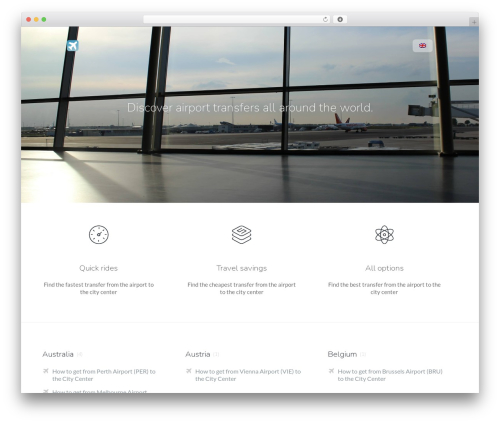 Flatbase WordPress travel theme - www.airport2city.wiki