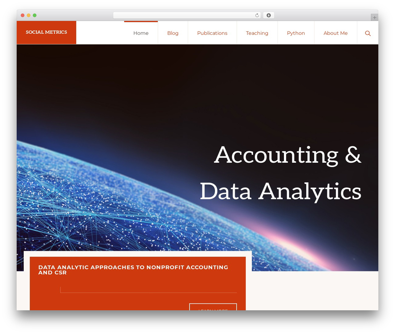Navigation Pro WordPress theme - social-metrics.org