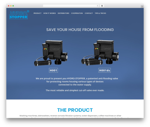 Hydro WordPress theme - hydro-stopper.com