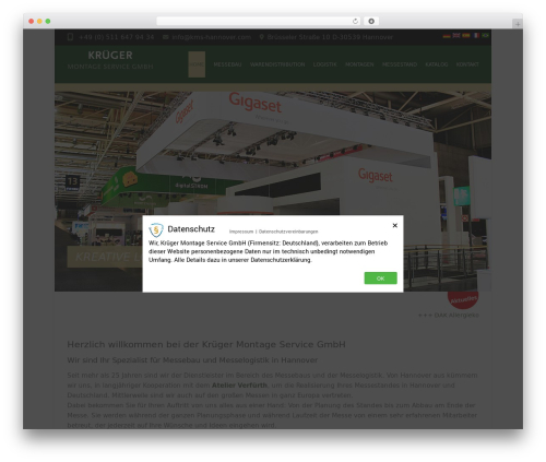 Interface Pro WordPress theme - kms-hannover.com