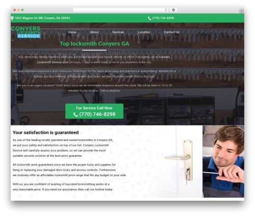 Lipman - PRO- Locksmith Theme theme WordPress - conyers-locksmith.com