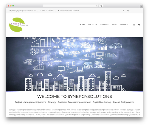 New Project WordPress theme design - synergysolutions.co.nz