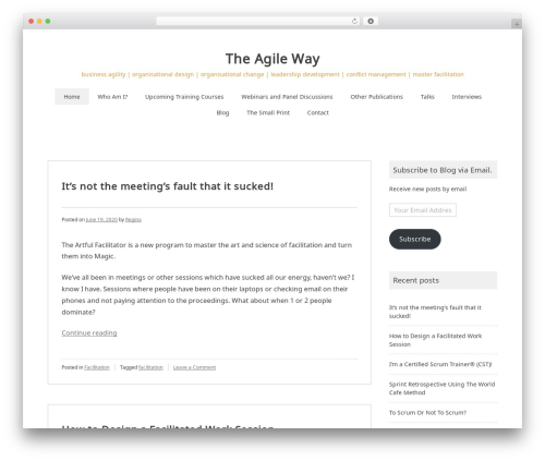 Noto Simple company WordPress theme - theagileway.co.za