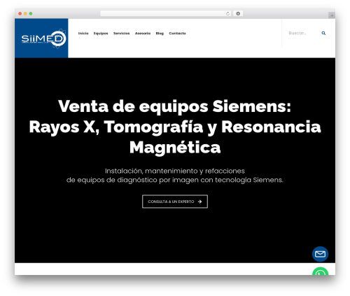 Modeltheme framework WordPress plugin - siimed.mx