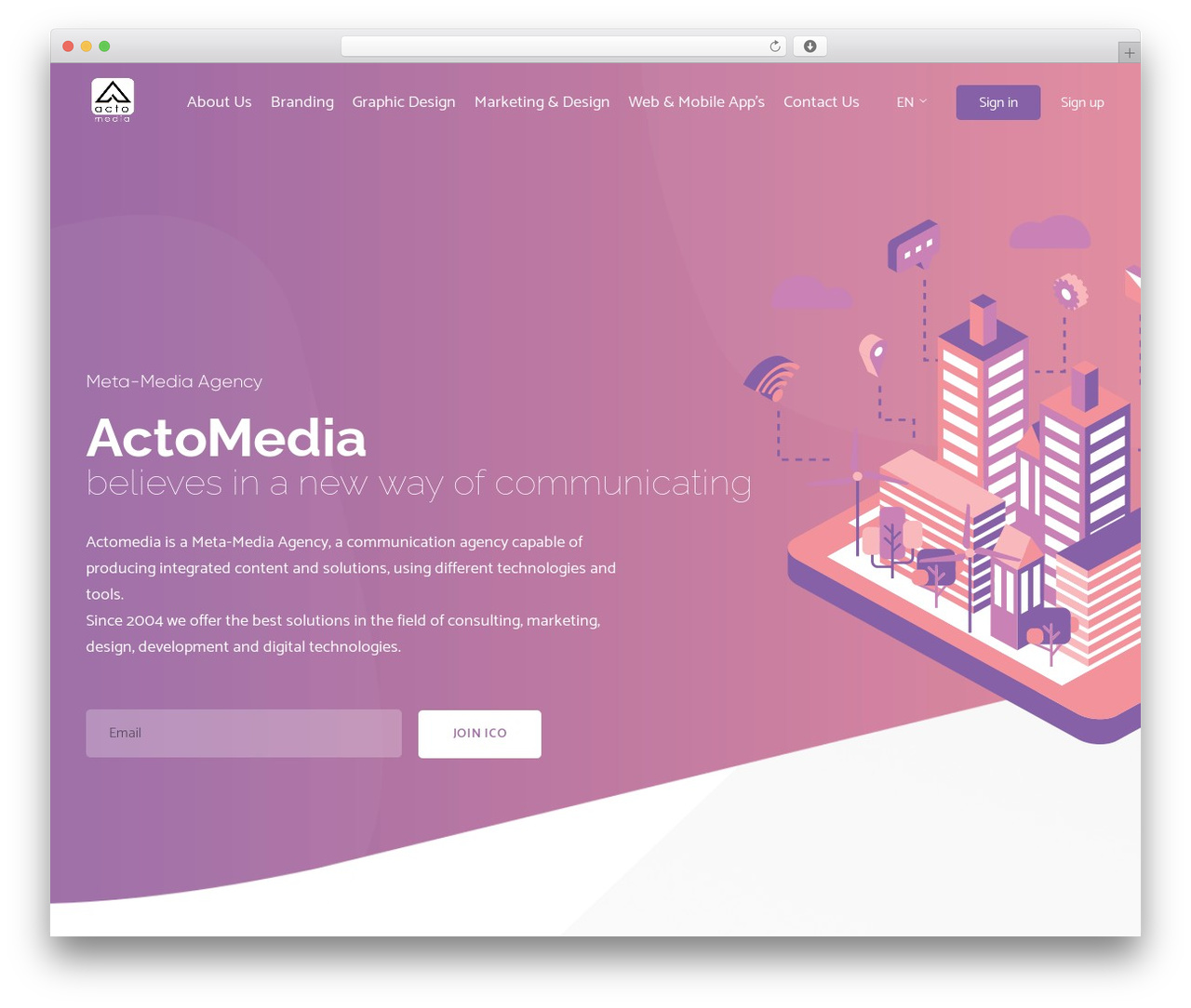 Theme WordPress Cryptoland - actomedia.co.uk
