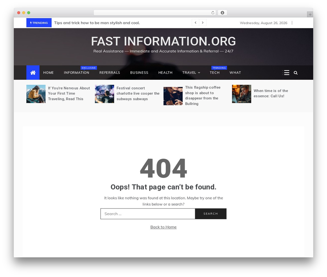 Theme WordPress Intimate - fastinformation.org