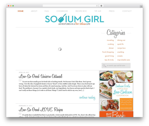 Thesis WordPress theme - sodiumgirl.com