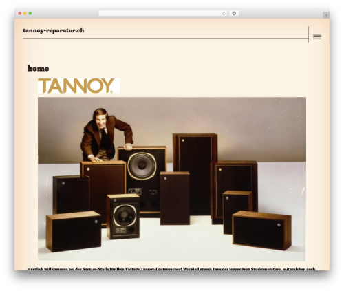 Visual Coffee WP theme - tannoy-reparatur.ch