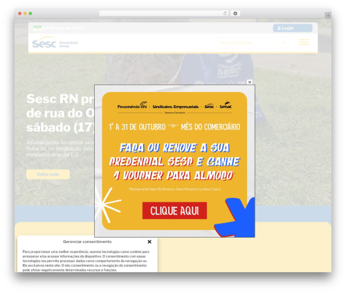 WordPress theme SESC RN - sescrn.com.br