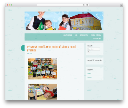 WordPress theme Something Fishy - skolazvole.cz