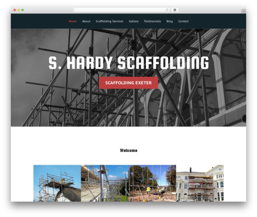WordPress theme Vertex - shardyscaffolding.co.uk