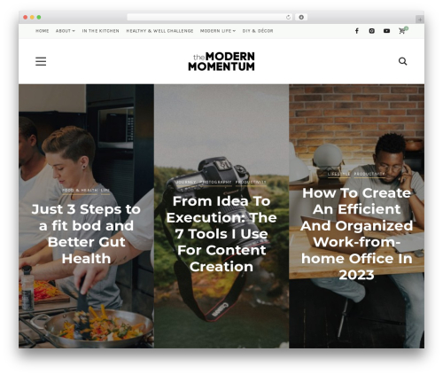 Yaffo WordPress theme design - themodernmomentum.com