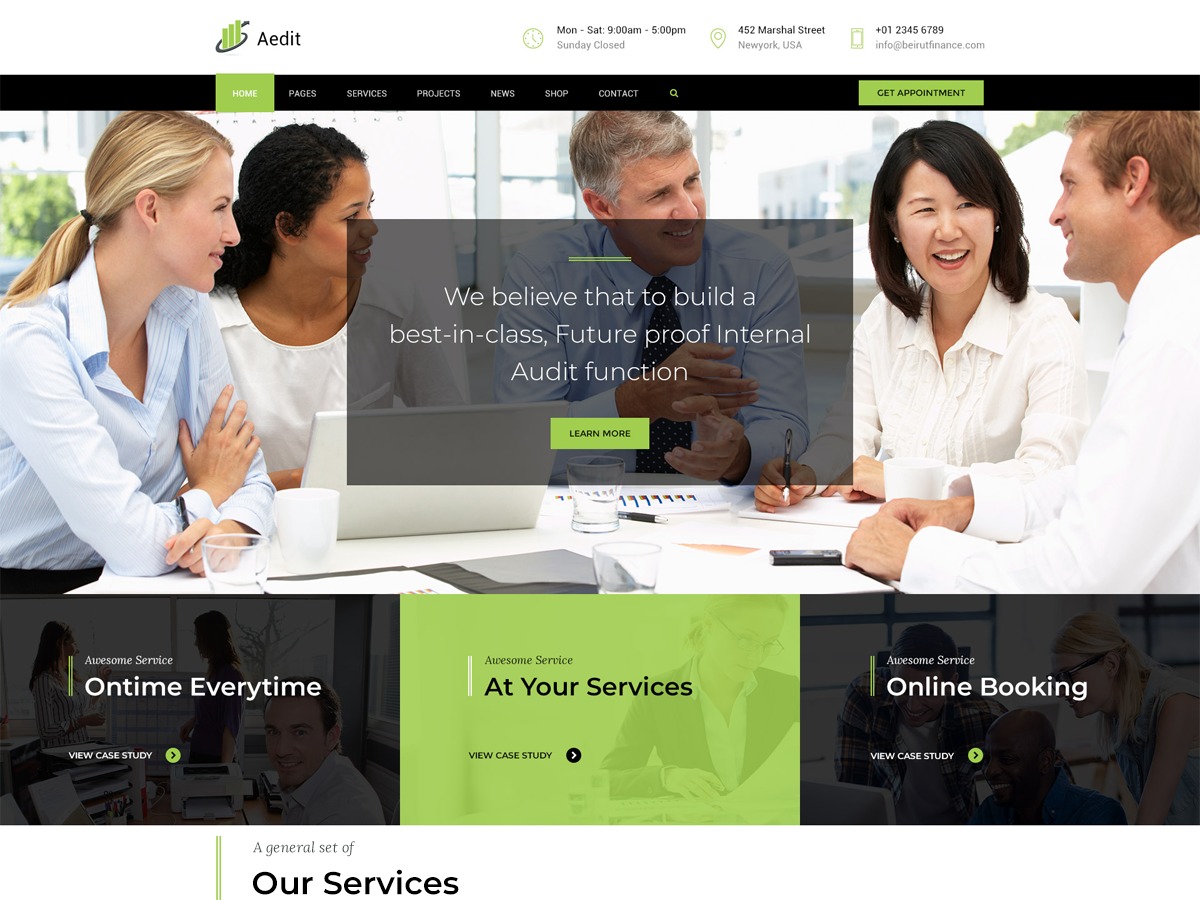 Aedit theme WordPress