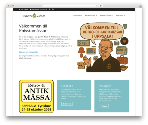 Divi WordPress theme - knivstamassor.se