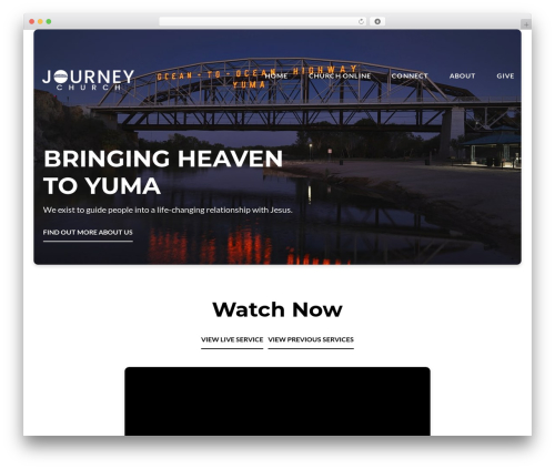 Float best WordPress theme - journeyyuma.church