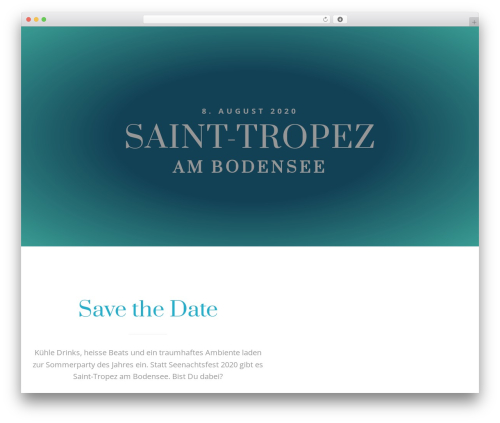 Genesis WordPress website theme - sainttropezambodensee.com