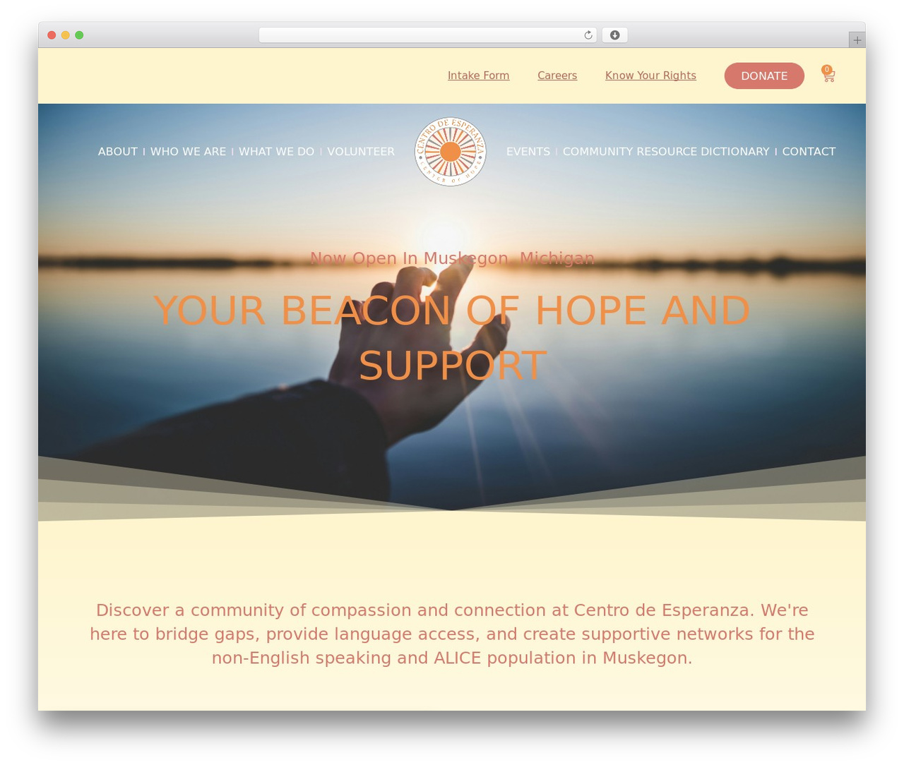 Hello Elementor WordPress theme - centrodeesperanzamuskegon.org