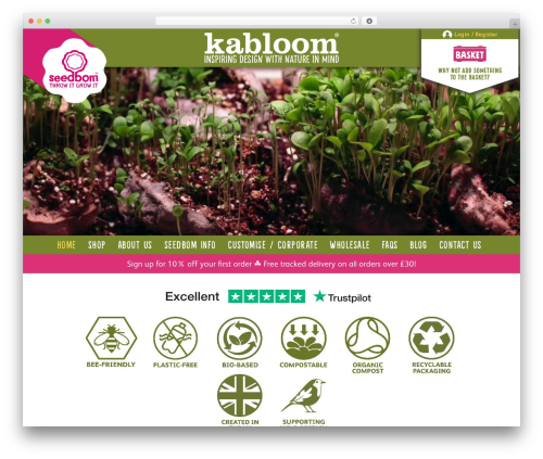 Kabloom WordPress theme - kabloom.co.uk